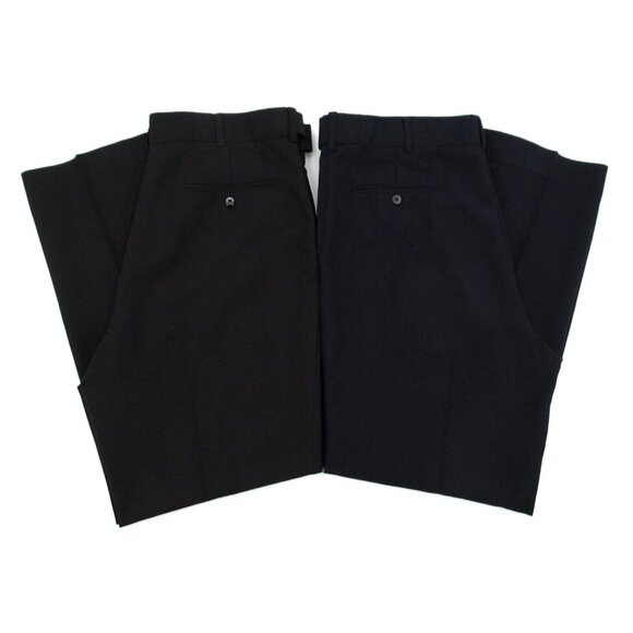 Stafford Classic Fit Wool Suit Separates Pants Mens 36x30 Blue Black Lot of 2 - Picture 1 of 16